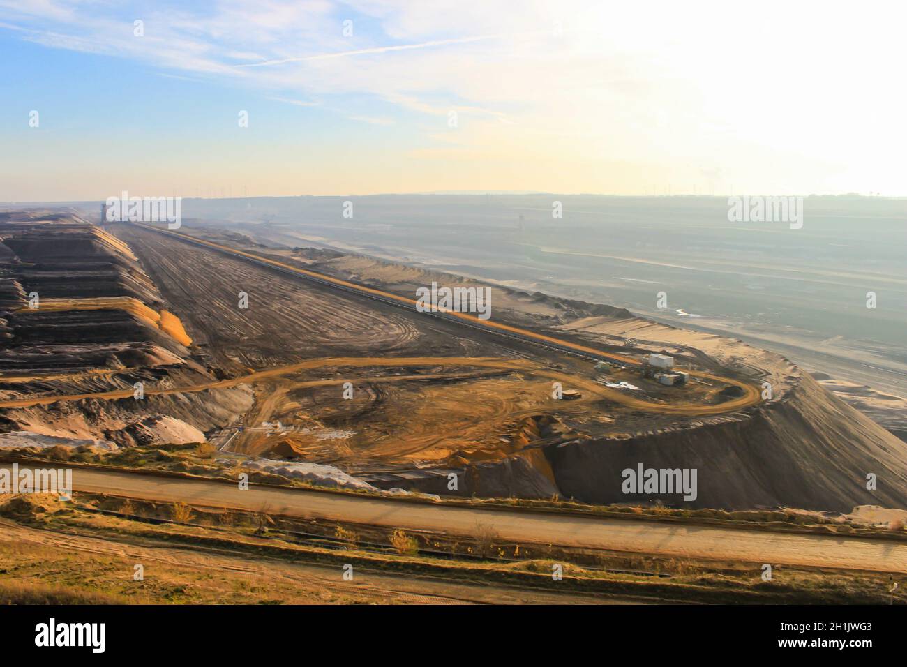 Landscape view of openpit mines Stock Photo Alamy