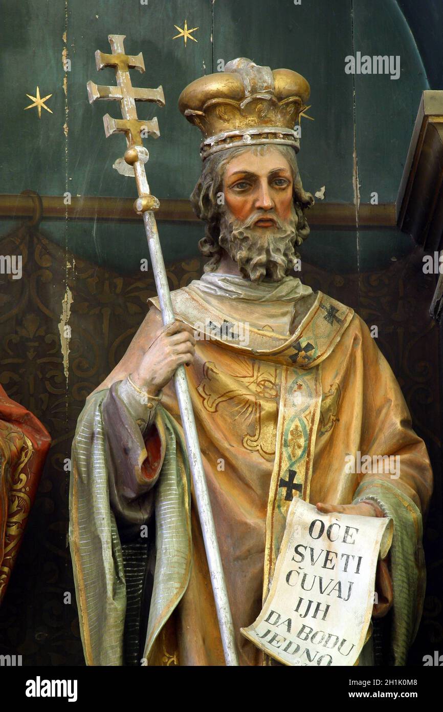 Statue of Saint Methodius Stock Photo - Alamy
