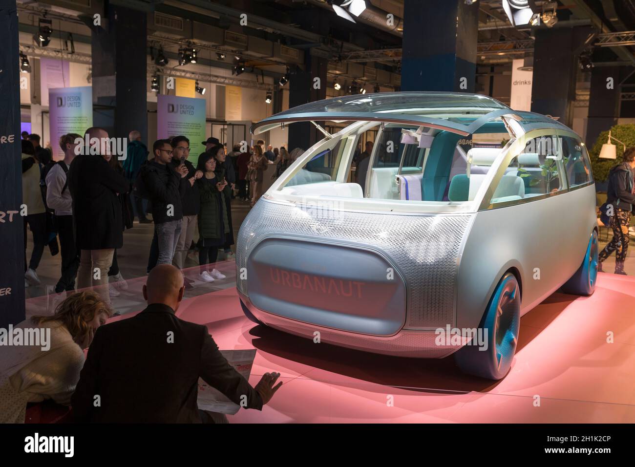 BMW Mini Urbanaut futuristic car at Dutch Design Week 2021 Stock Photo