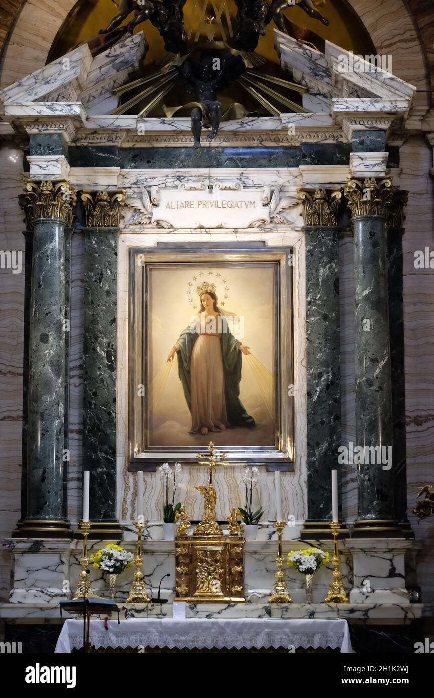 Our Lady altarpiece by Domenico Bartolini in Chapel of the Miraculous ...