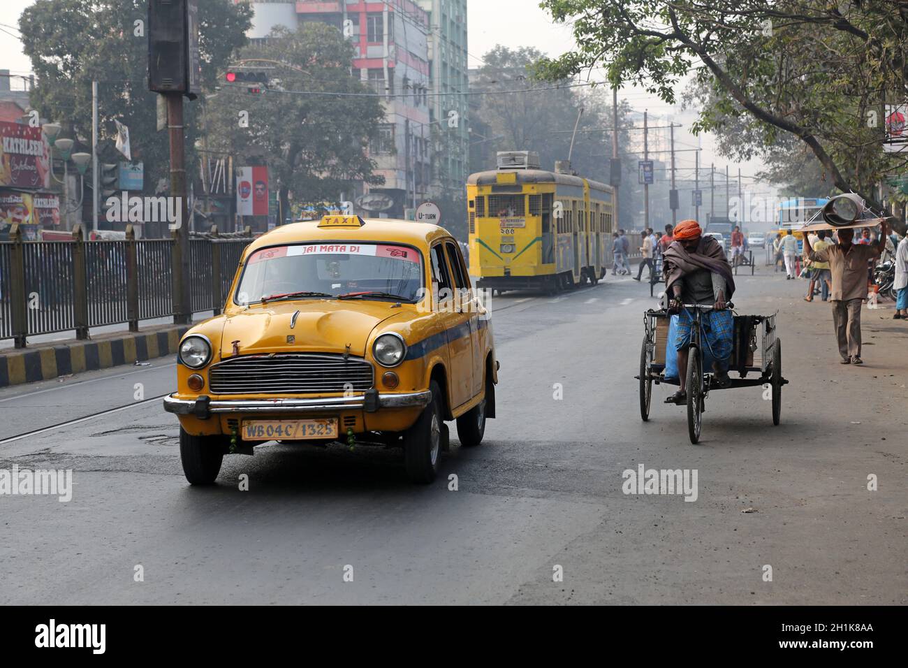 The classical ambassador cab in Kolkata, India Stock Photo Alamy