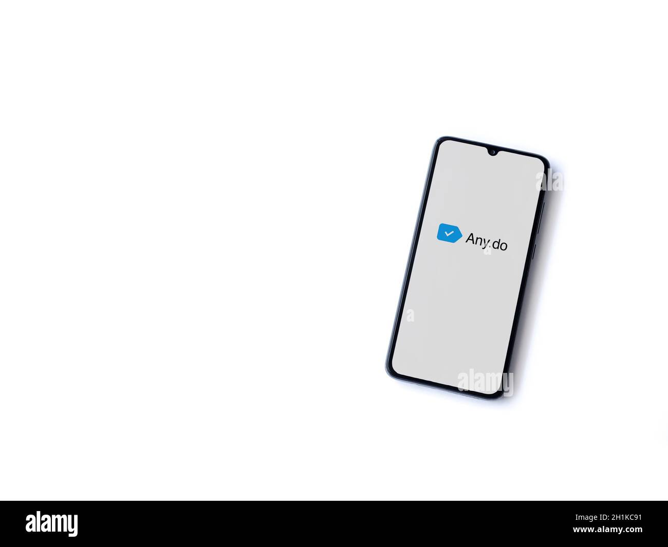 Lod, Israel - July 8, 2020: Any.Do app launch screen with logo on the ...