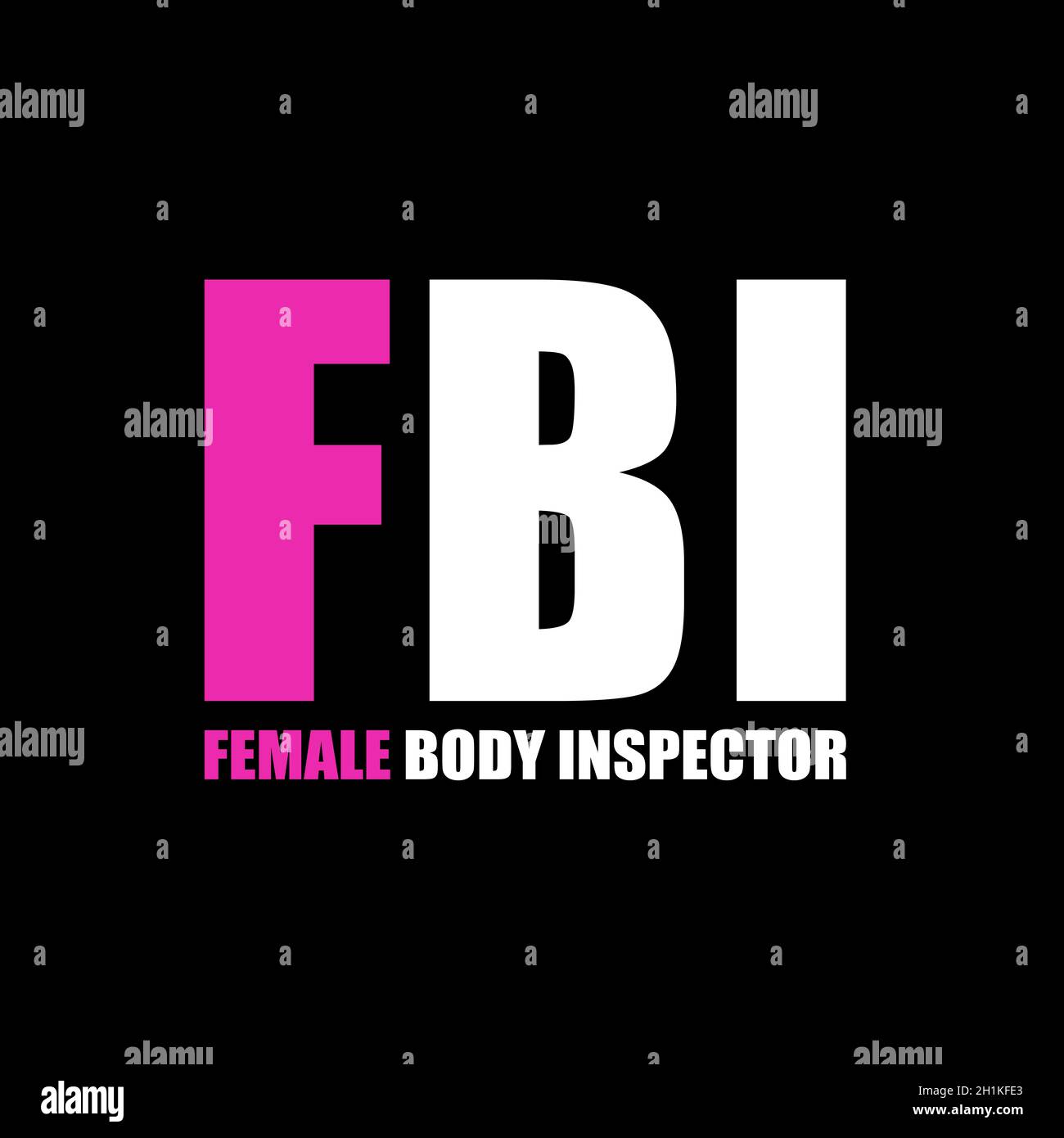 FBI Female Body Inspector Stock Photo - Alamy