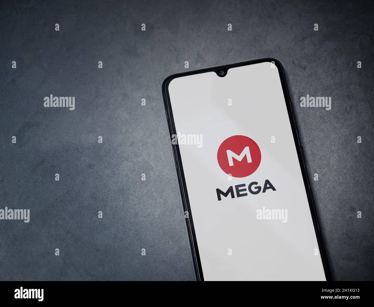Lod, Israel - July 8, 2020: MEGA app launch screen with logo on the ...