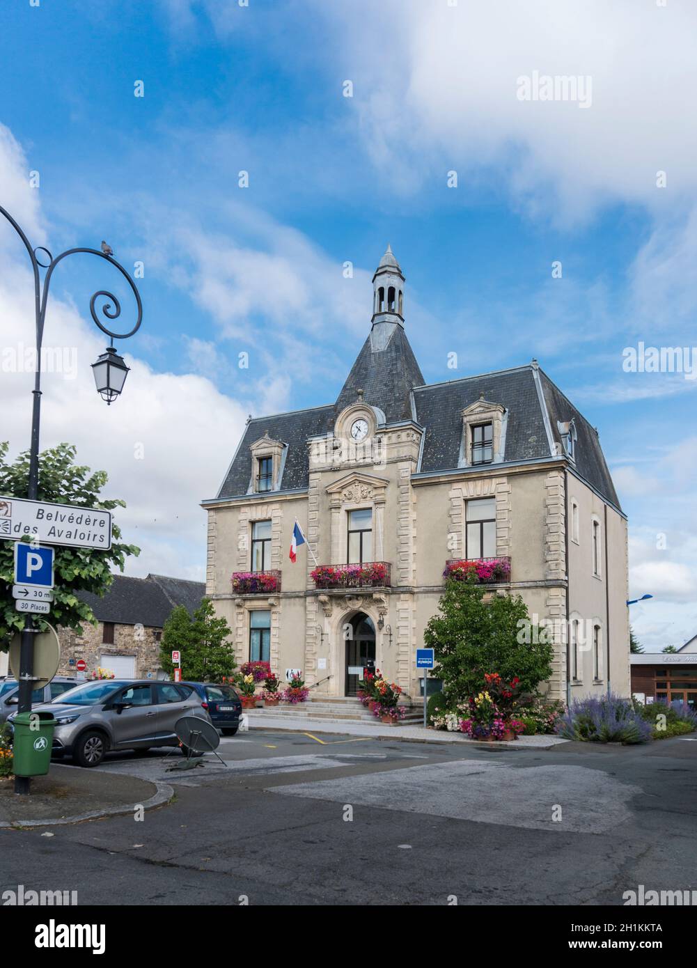 Town hall in the town of PreenPailSaintSamson, France Stock Photo