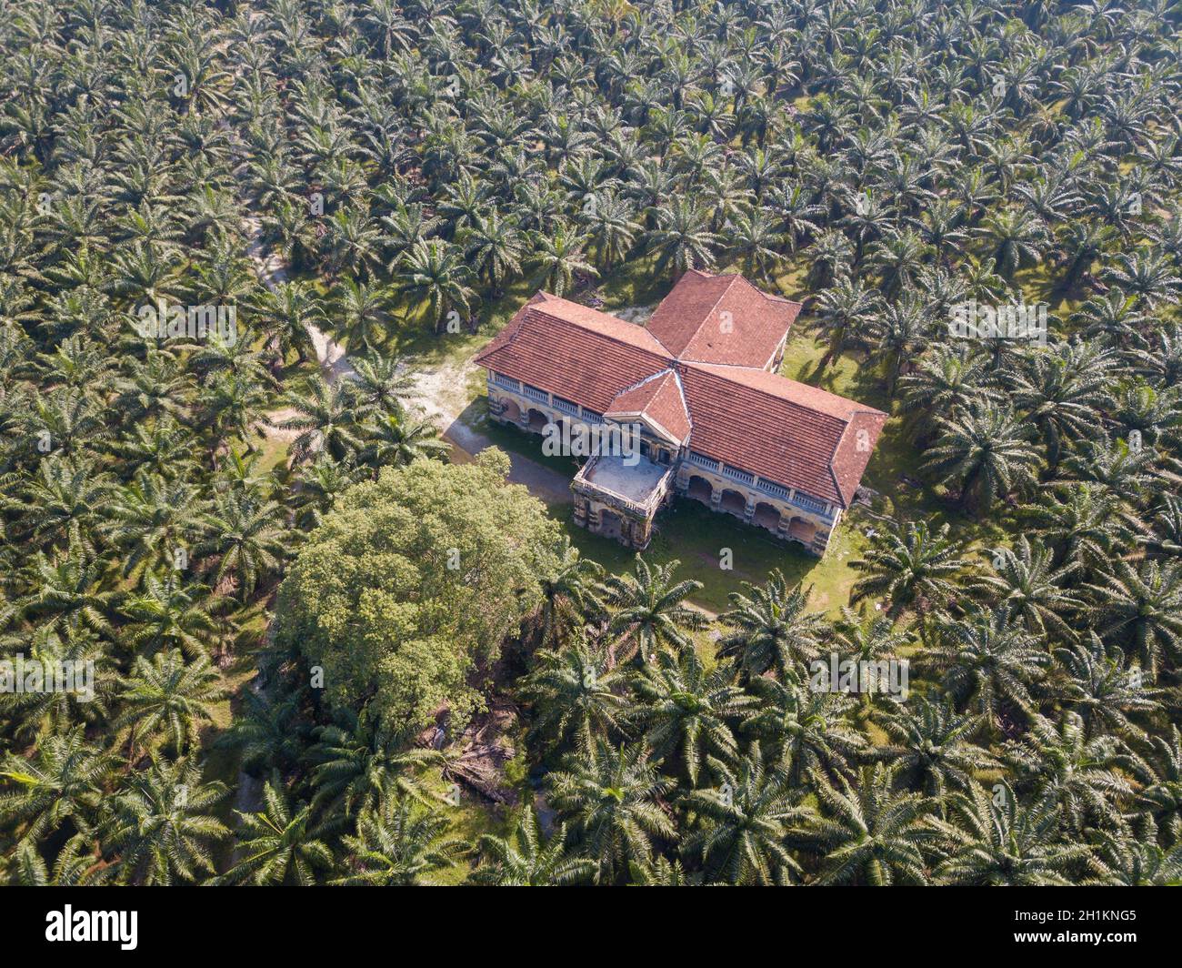 Nibong Tebal, Penang/Malaysia Jun 27 2019 Aerial view 99 doors