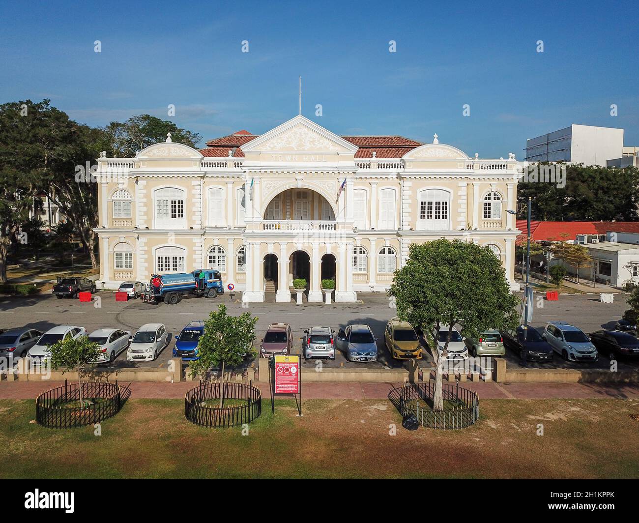 Georgetown Penang Malaysia Feb 28 2020 Town Hall At Jalan Padang Kota Lama Stock Photo Alamy