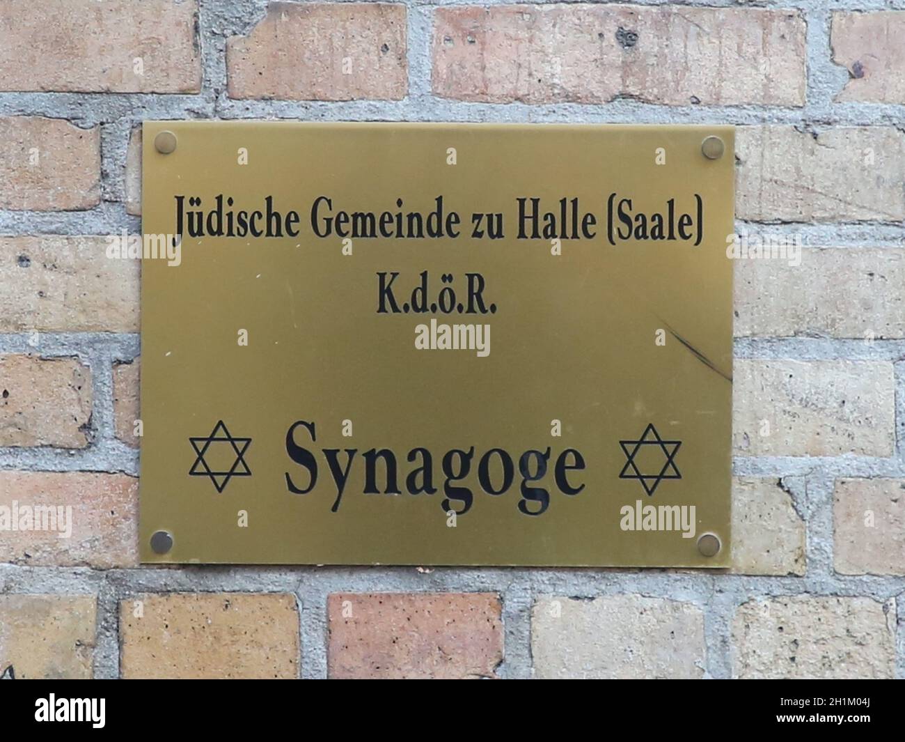 Synagoge  Jüdische Gemeinde zu Halle (Saale) Stock Photo