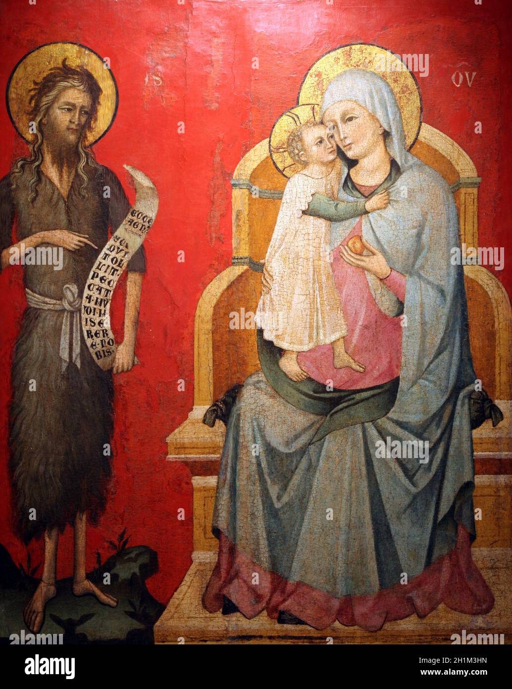 Madonna and child with st john the baptist hi-res stock photography and ...