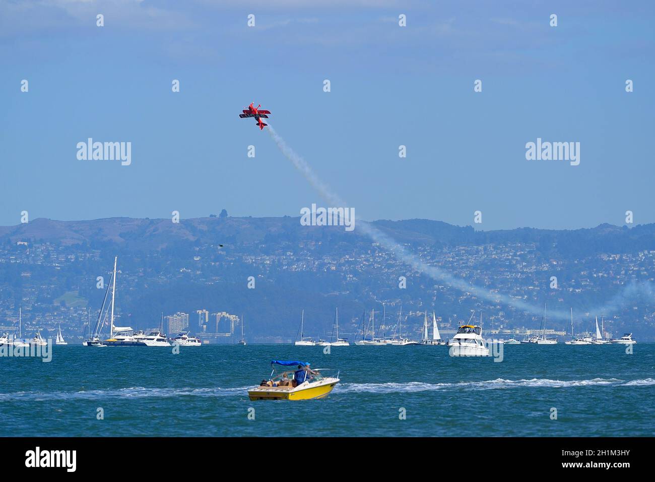 The amazing yearly Fleet Week in the Bay Area, San Francisco CA Stock Photo