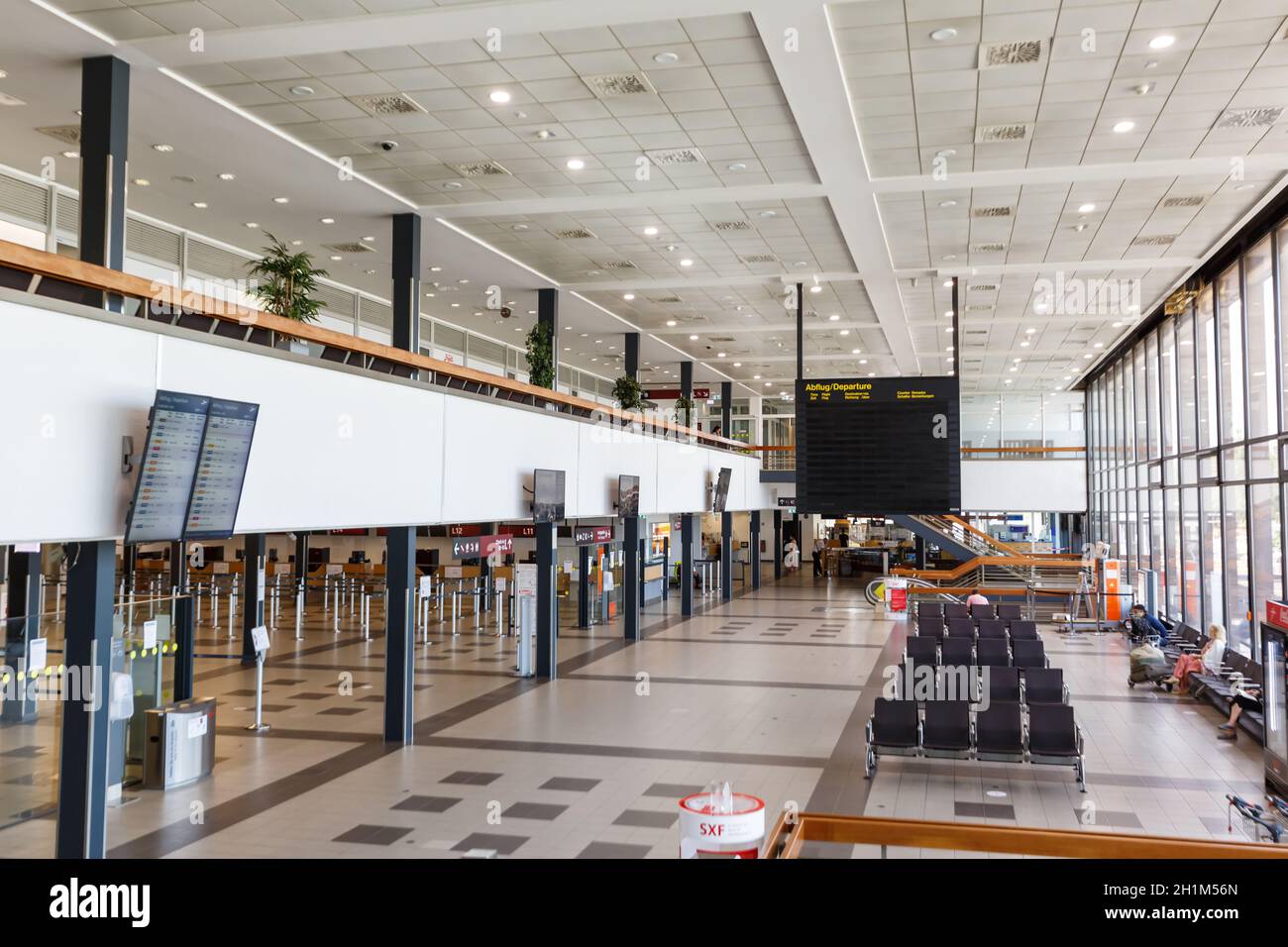 Berlin, Germany - August 20, 2020: Terminal building of Berlin Schönefeld Schonefeld Airport in Germany. Stock Photo