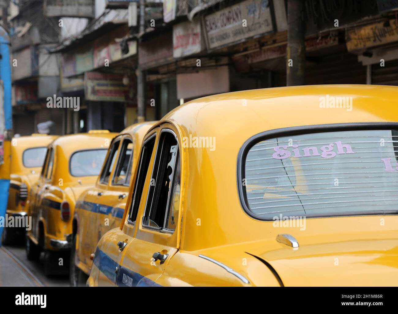 The classical ambassador cab in Kolkata, India Stock Photo Alamy
