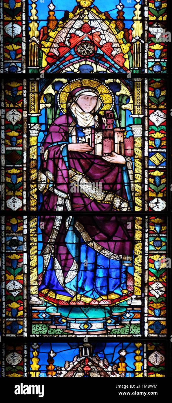 Stained glass window in the Cattedrale di Santa Maria del Fiore