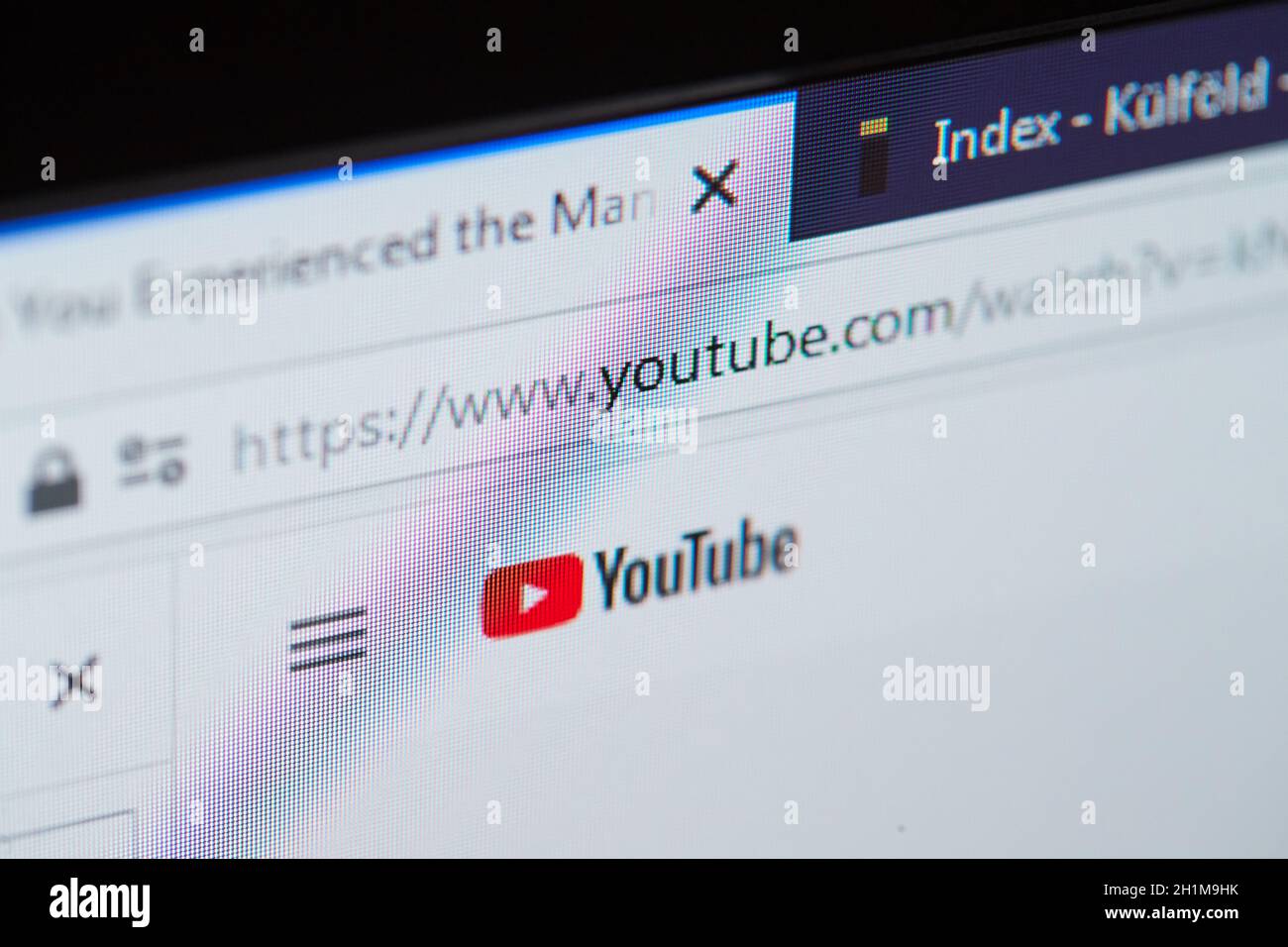 Budapest, Hungary - Circa 2020: Opening Youtube web page on a computer screen. Largest video sharing platform owned by Google Stock Photo