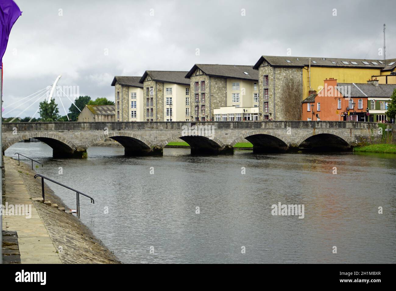 Bridge in Ballina, Ireland Stock Photo