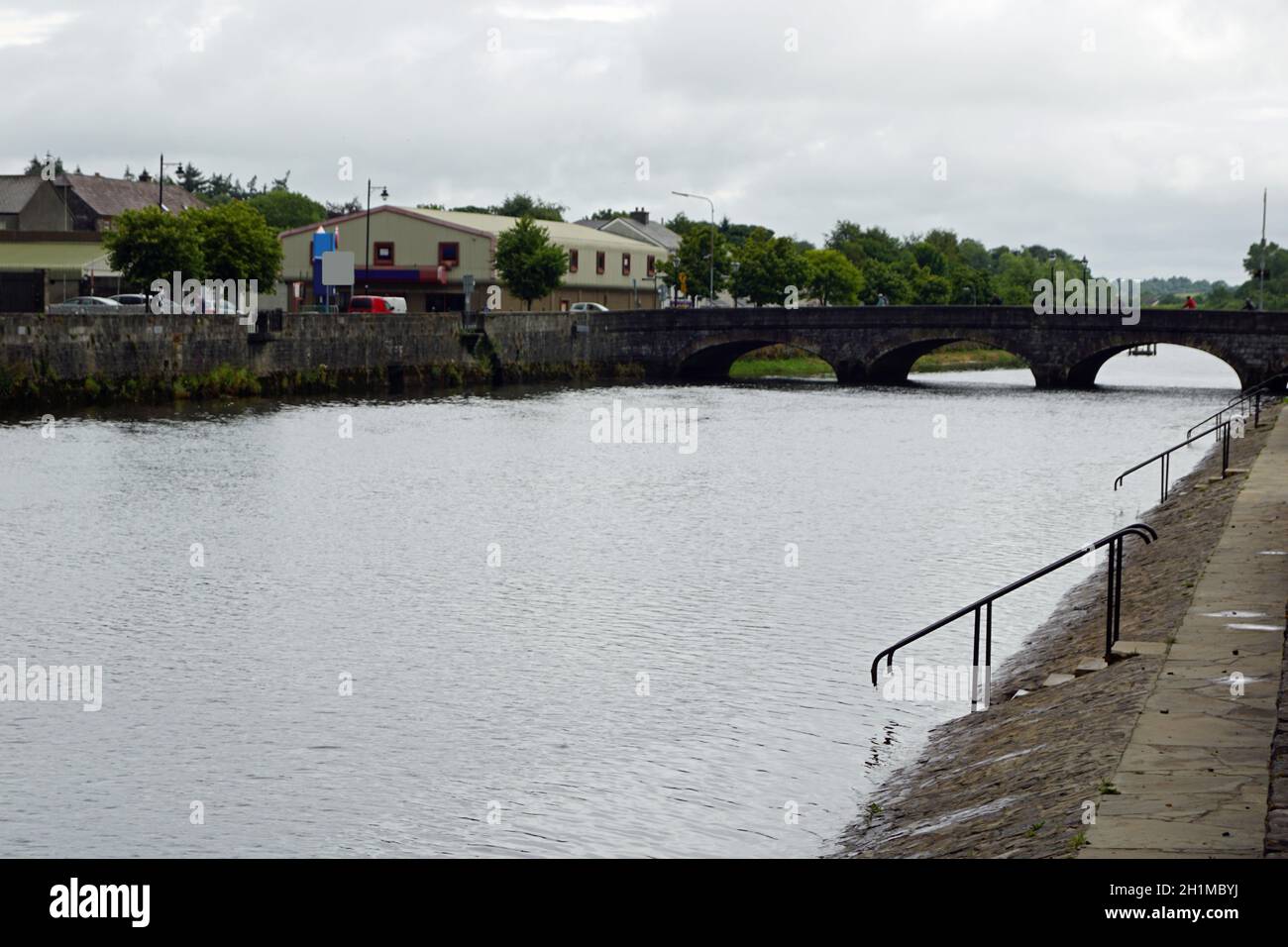 Bridge in Ballina, Ireland Stock Photo