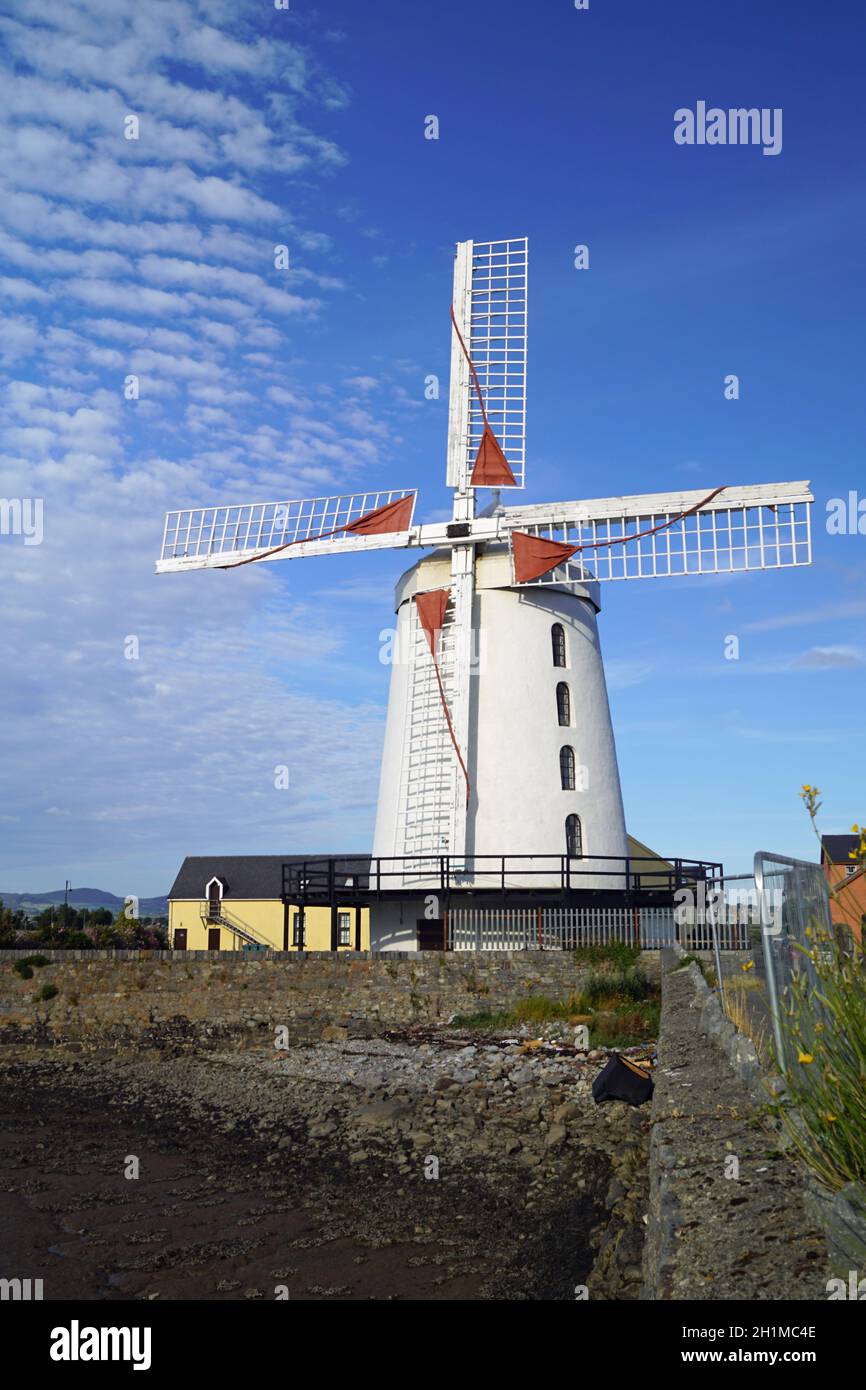 Blennerville Windmill is a tower mill in Blennerville, Co. Kerry. Stock Photo