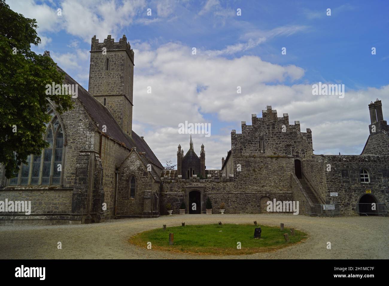 The Adare Friary, located in Adare, County Limerick, Ireland, formerly known as the 'Black Abbey', is an Augustinian Friary founded in 1316 by the Ear Stock Photo