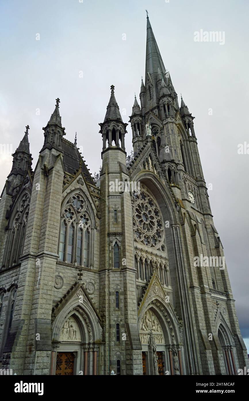 The Cathedral of St. Colman, usually called in Cobh Cathedral, is a Roman Catholic cathedral in Cobh, Ireland. Stock Photo