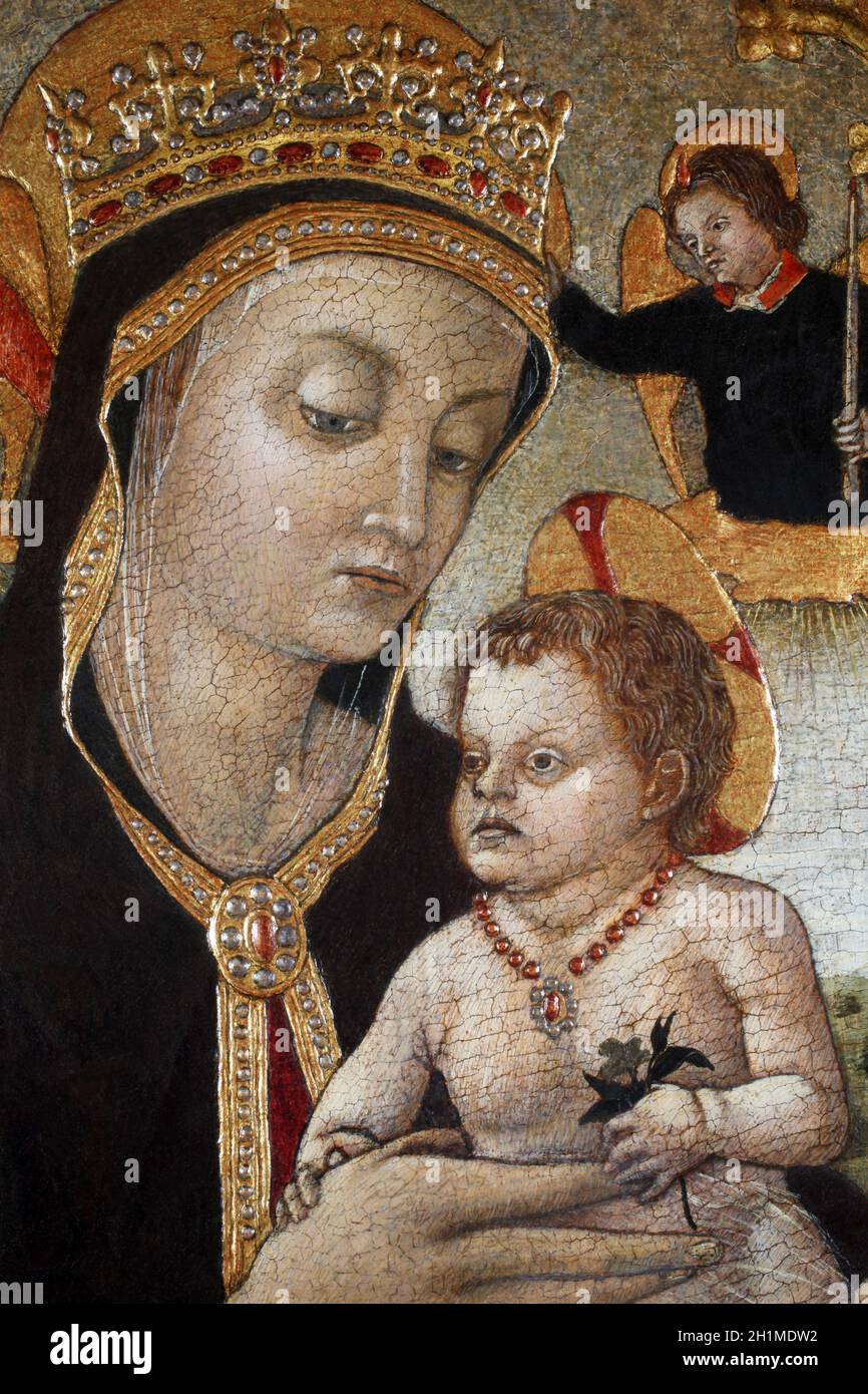 Vittore Crivelli: Madonna with Child Stock Photo
