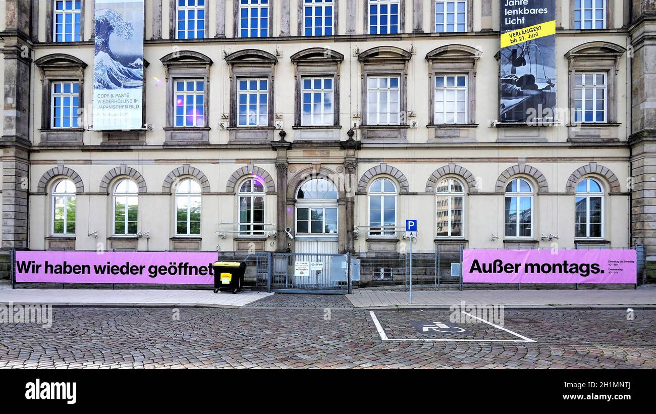Reopening of Museum für Kunst und Gewerbe Hamburg After Corona Lockdown Stock Photo