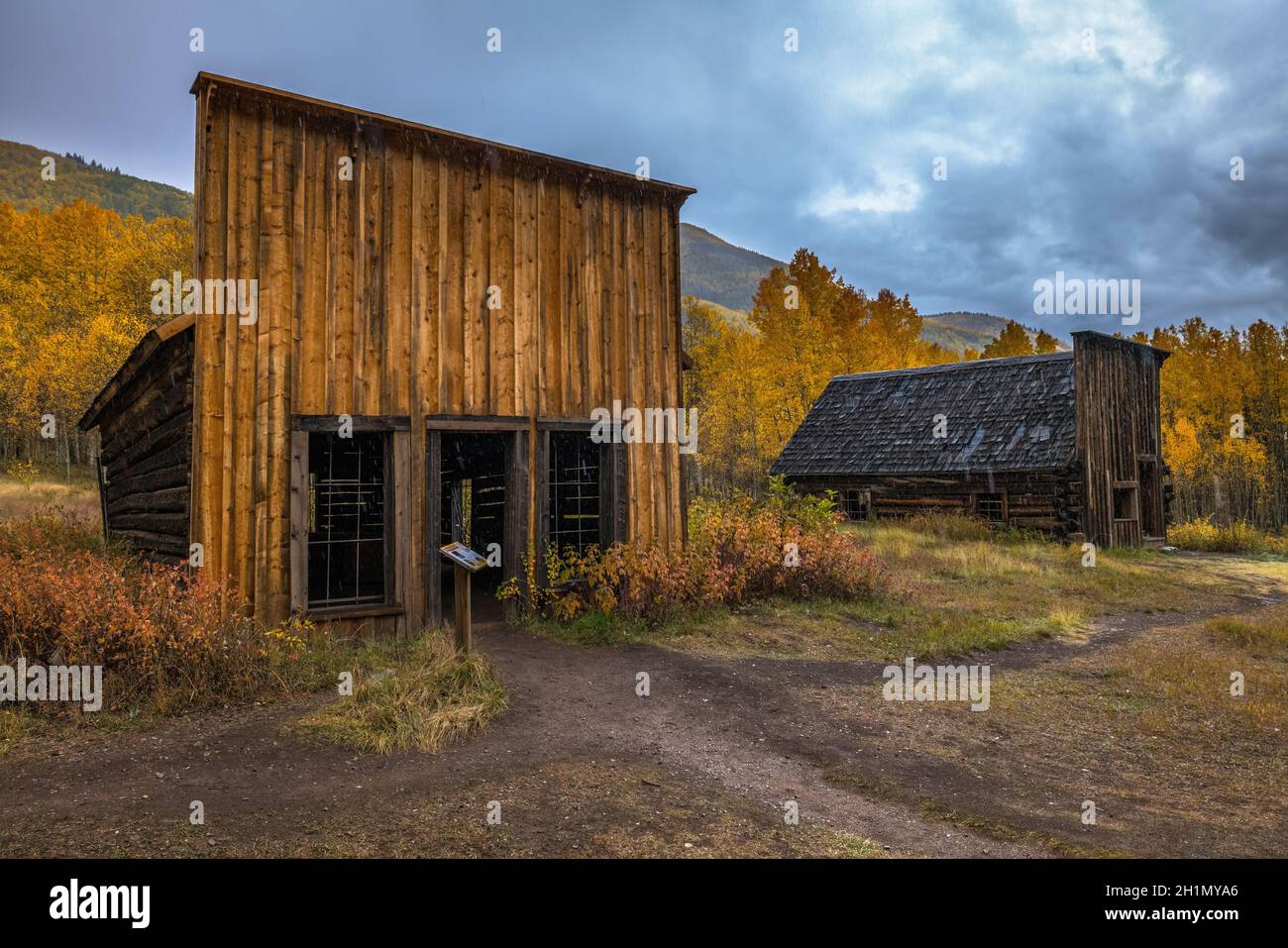 GHOST TOWN ASHCROFT COLORADO USA Stock Photo