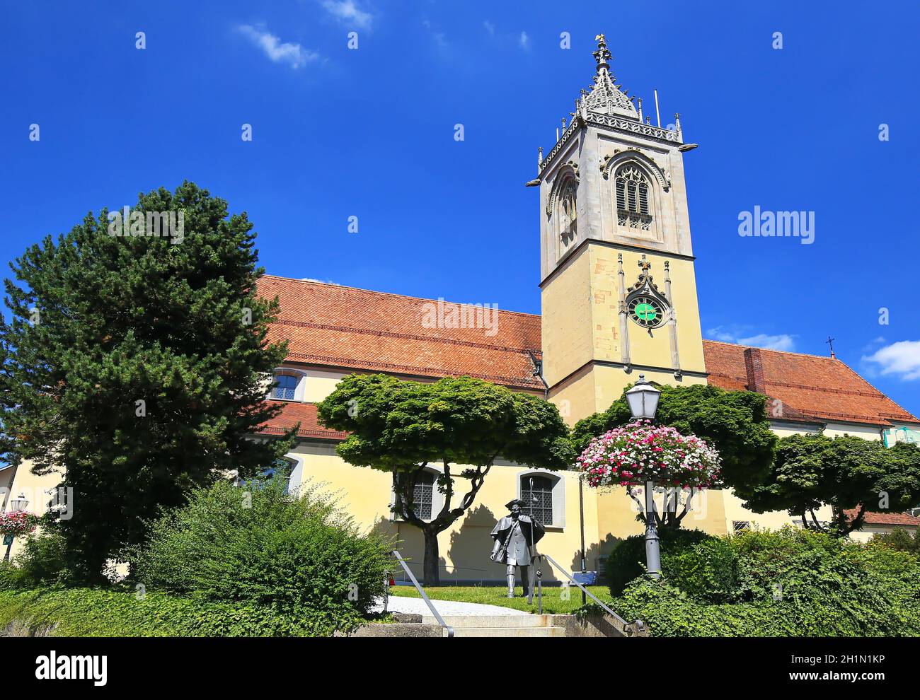 The Sankt Jakobus church is a sight of the town of Pfullendorf Stock Photo