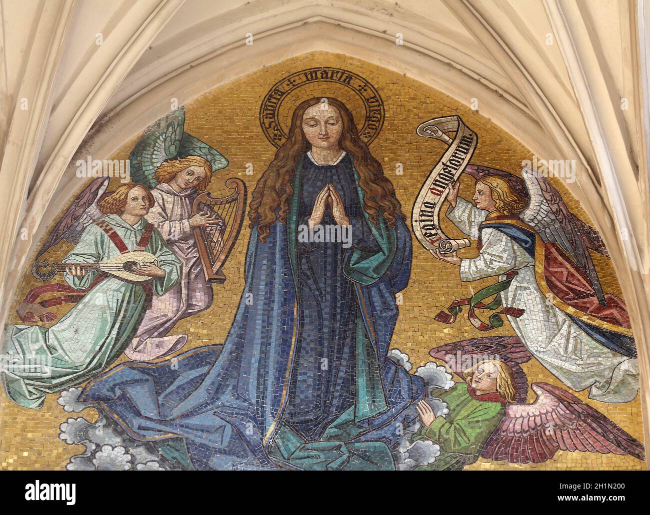 Virgin mary mosaic, vienna, austria hi-res stock photography and images -  Alamy