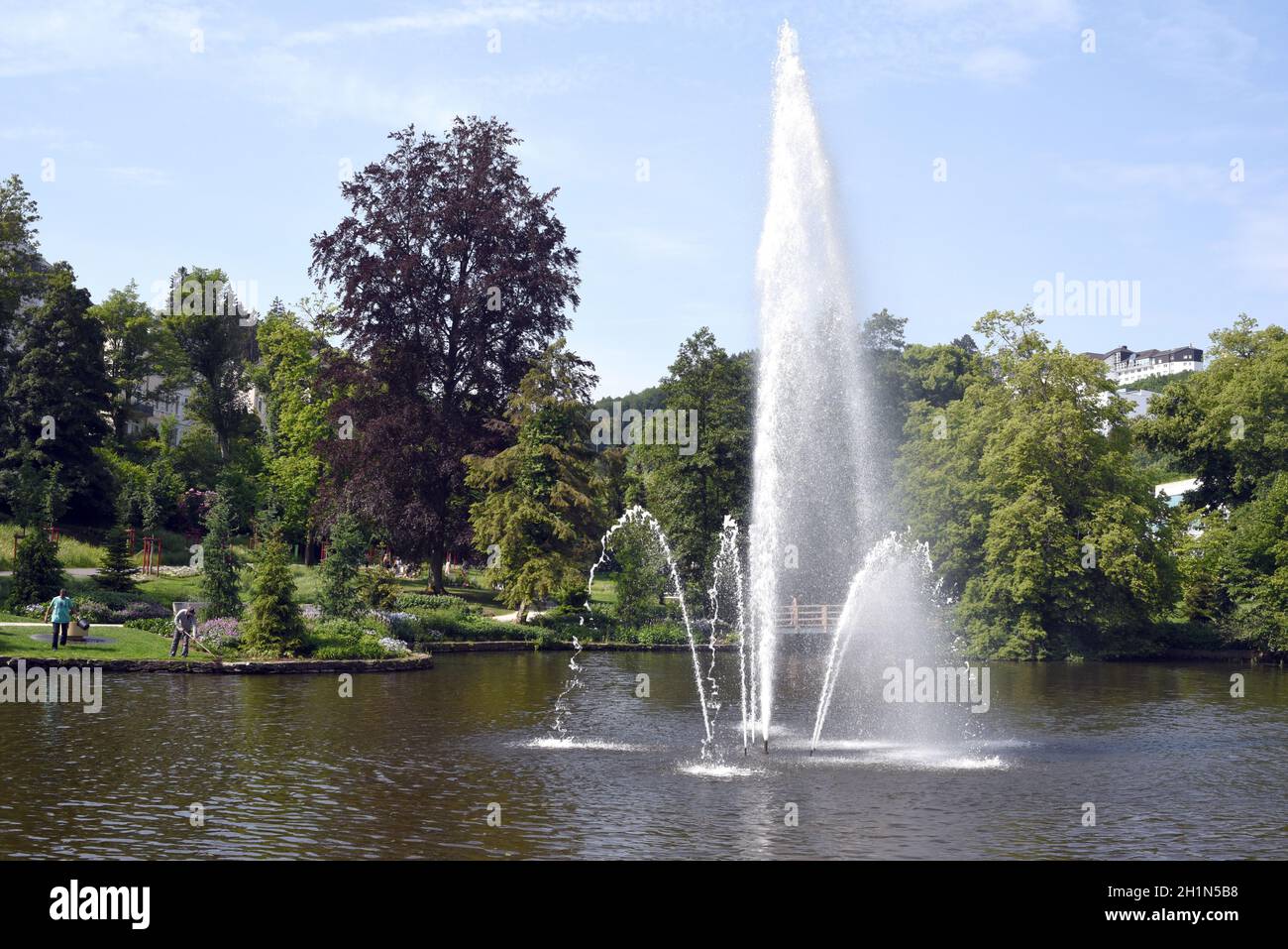 Kurpark, Bad Schwalbach Stock Photo Alamy