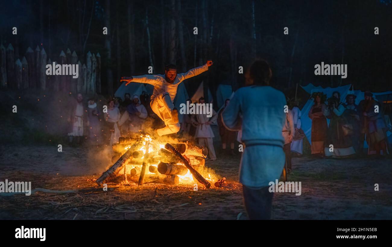 Jumping over bonfire hi-res stock photography and images - Alamy Jumping over bonfire hi-res stock photography and images - Alamy