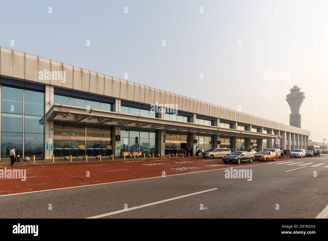 Beijing, China - September 30, 2019: Terminal 1 of Beijing Capital Airport (PEK) in China. Stock Photo