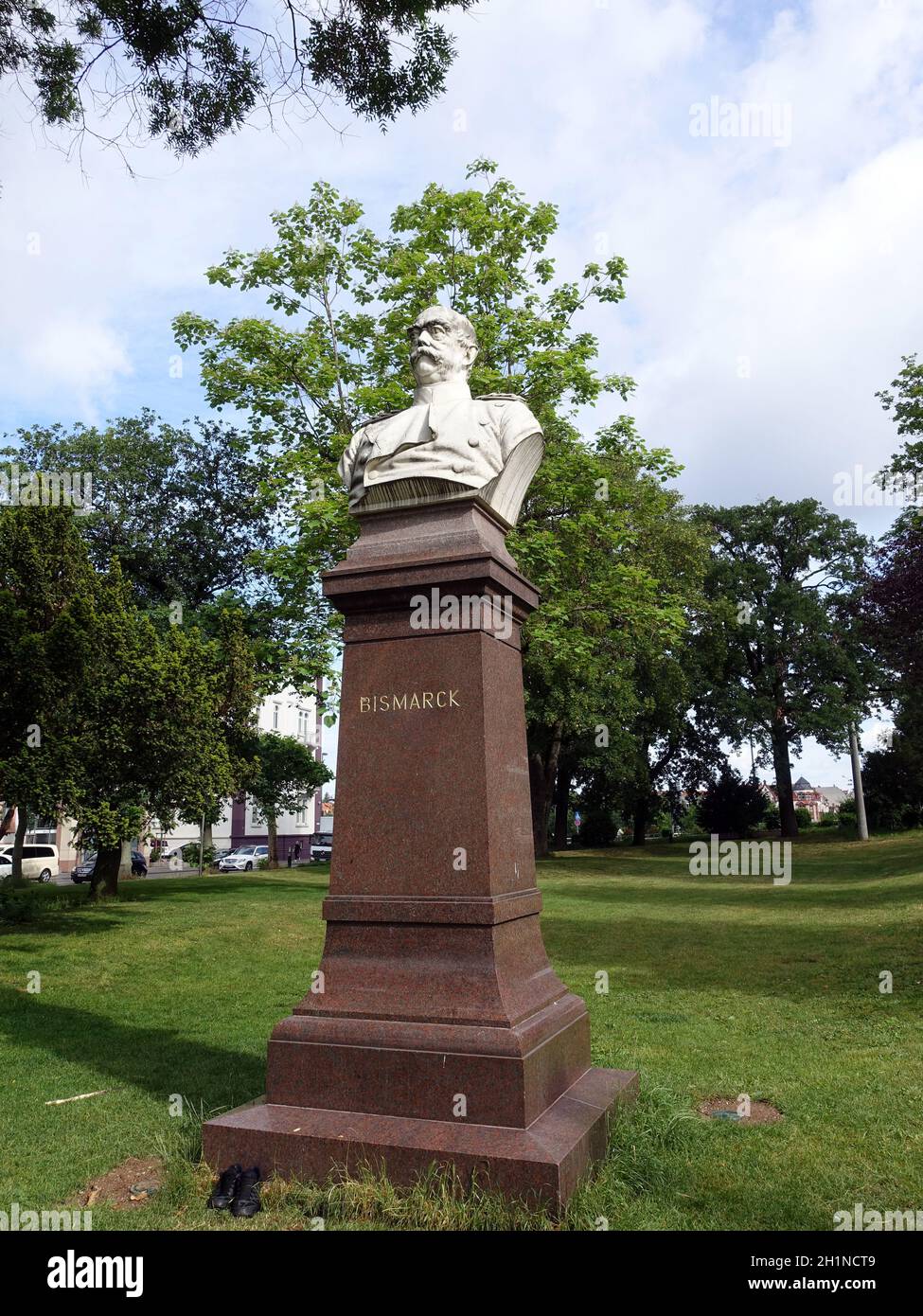 Bismarck-Denkmal im Bismarckplatz-Park,Heidelberg, Baden-Württemberg, Deutschland Stock Photo