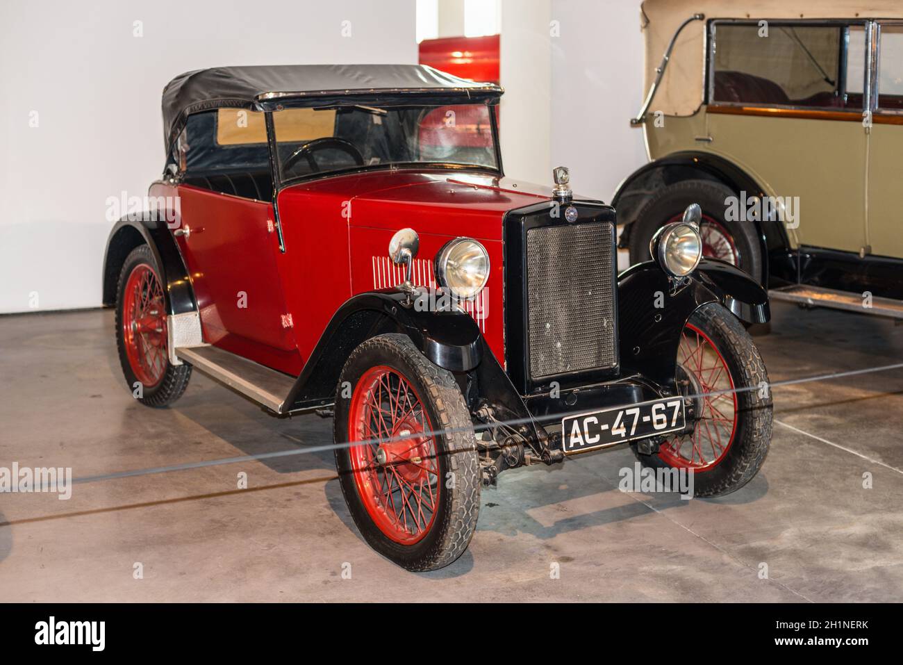 Malaga, Spain - December 7, 2016: The doctor's car Morris Motor (model 1931) UK displayed at Malaga Car Museum in Spain. This model was one of the fir Stock Photo