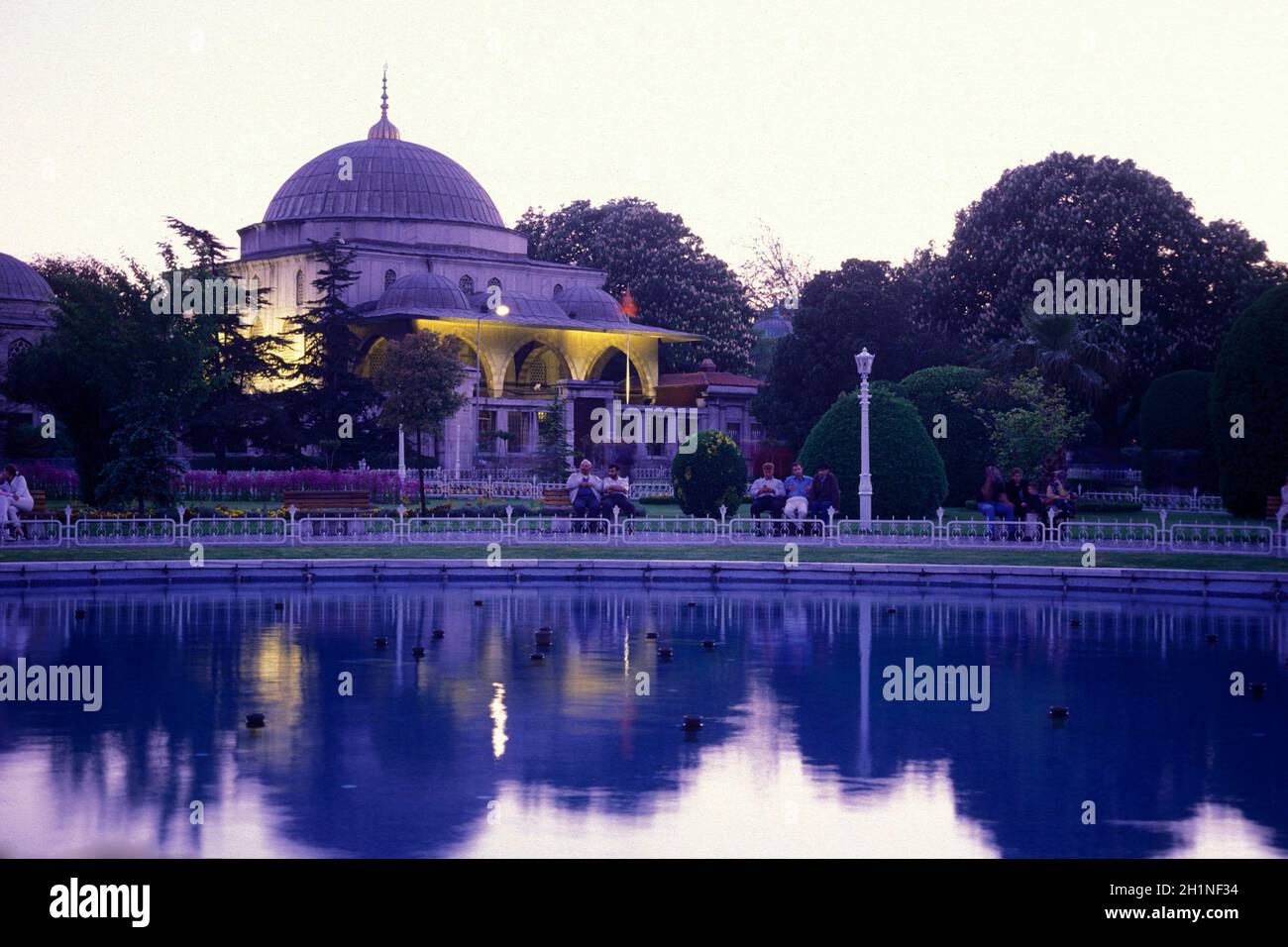 the old Hammam or Turkish Bath of Hurrem Sultan Hamami at the Hagia Sophia or Ayasofya in the old town of the city Istanbul in Turkey.  Turkey, Istanb Stock Photo