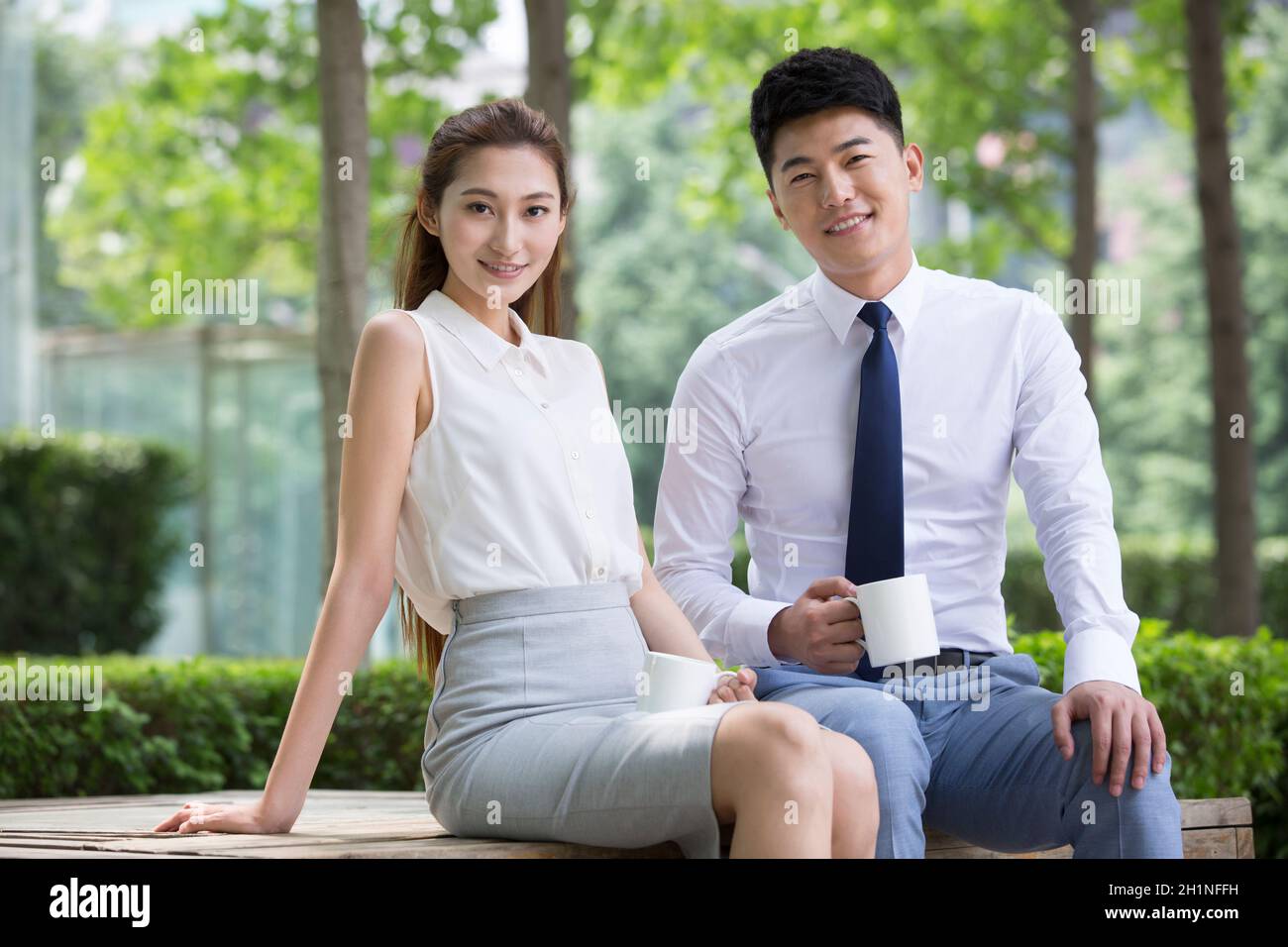 Coffee time two horizontal hi-res stock photography and images - Alamy