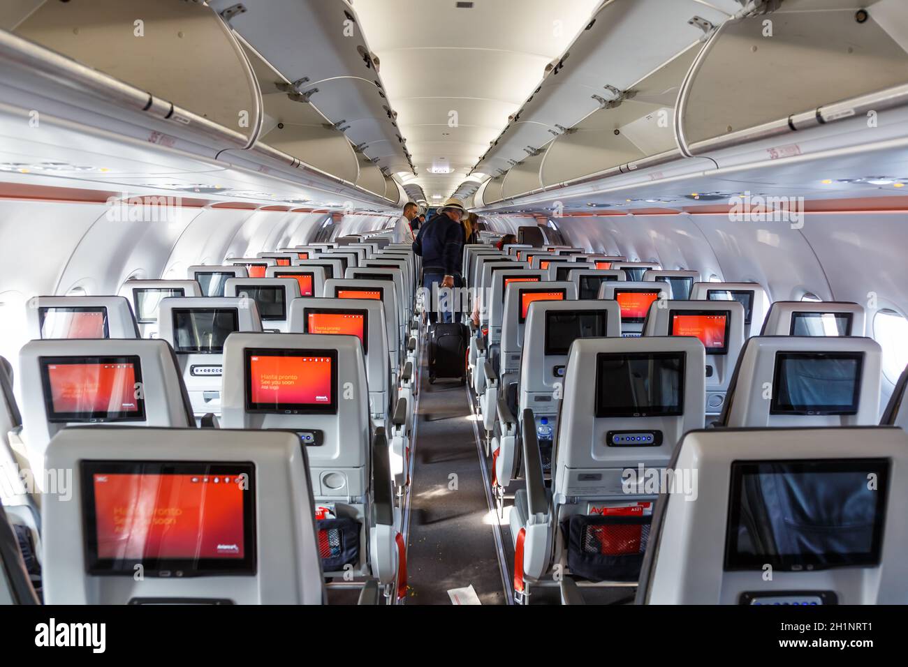 Airbus a321 inside hi-res stock photography and images - Alamy