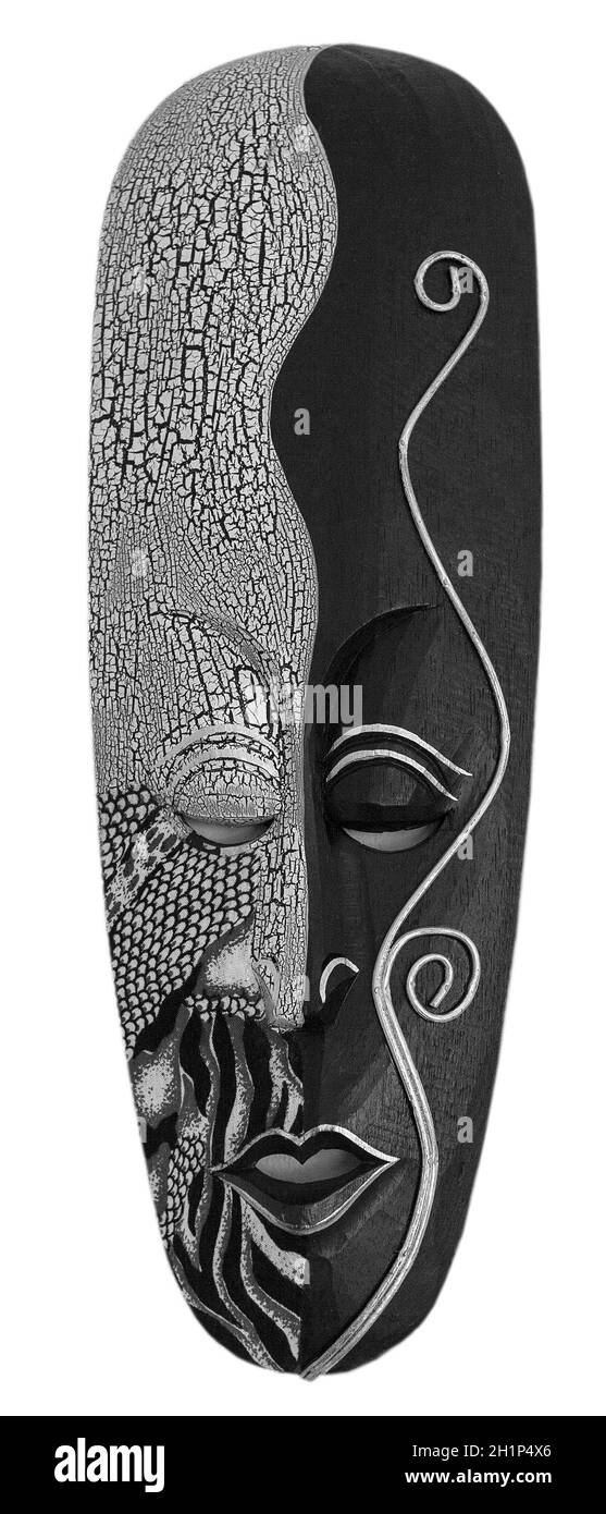 African tribal masks Black and White Stock Photos & Images - Alamy