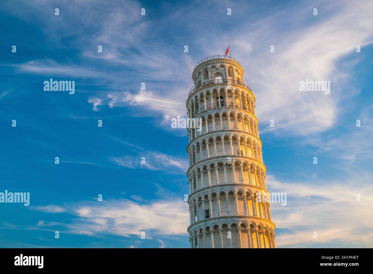 The Leaning Tower in a sunny day in Pisa, Italy Stock Photo - Alamy