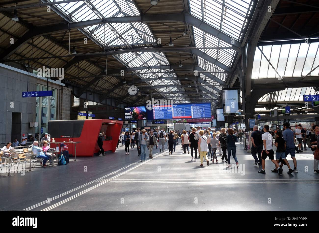 Zurich Main Train Station, Switzerland Stock Photo Alamy