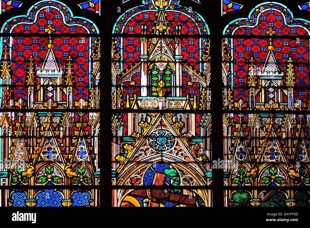 Stained glass windows in the Saint Eugene - Saint Cecilia Church, Paris ...