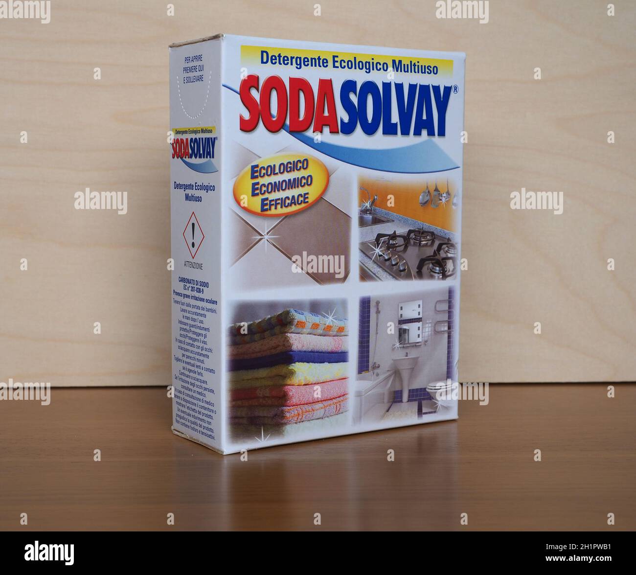 BRUESSEL, BELGIUM - CIRCA FEBRUARY 2021: Packet of Soda Solvay  eco-friendly, multi-purpose cleaner Stock Photo - Alamy