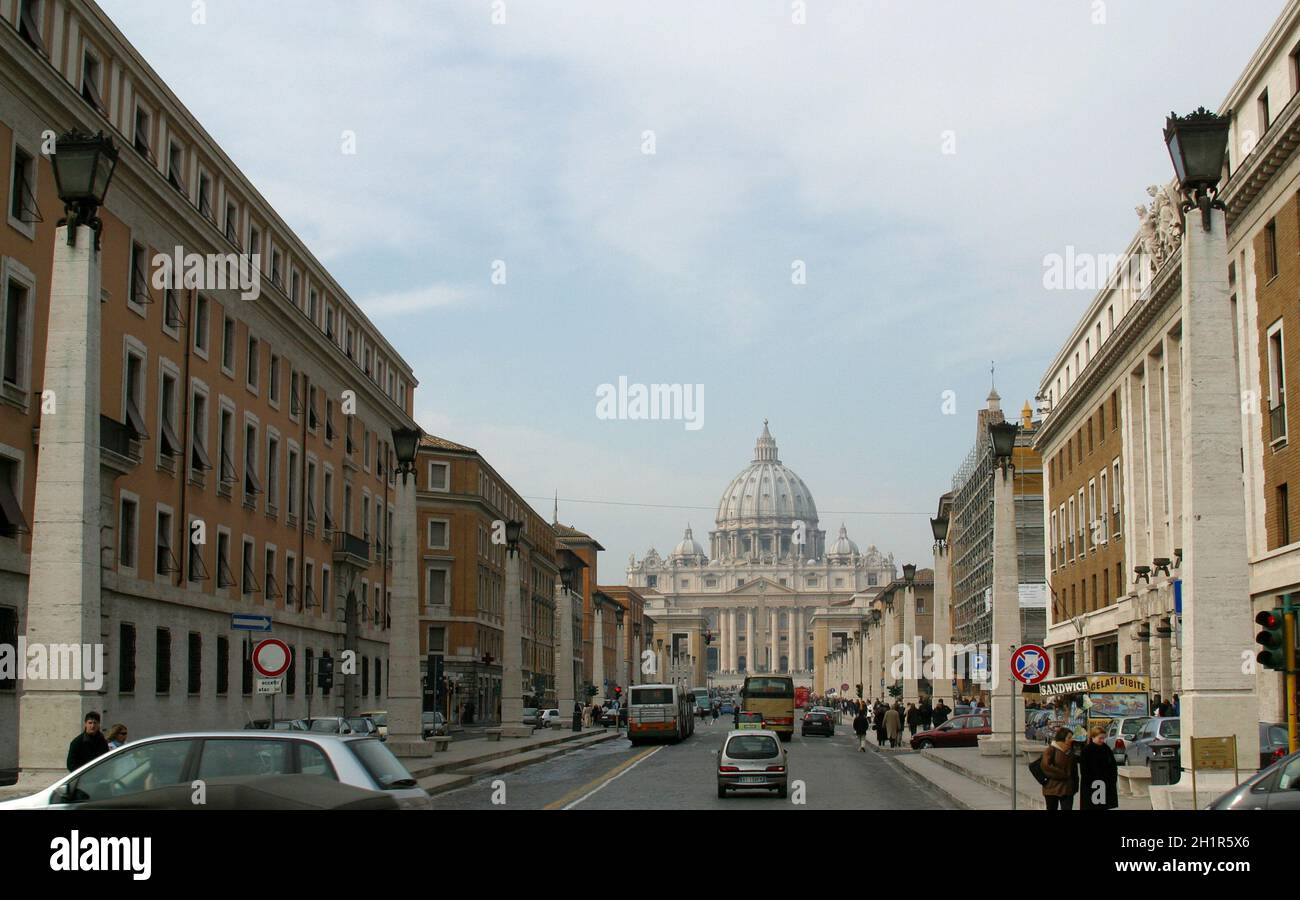 St. Peter's Basilica in Rome, Italy Stock Photo