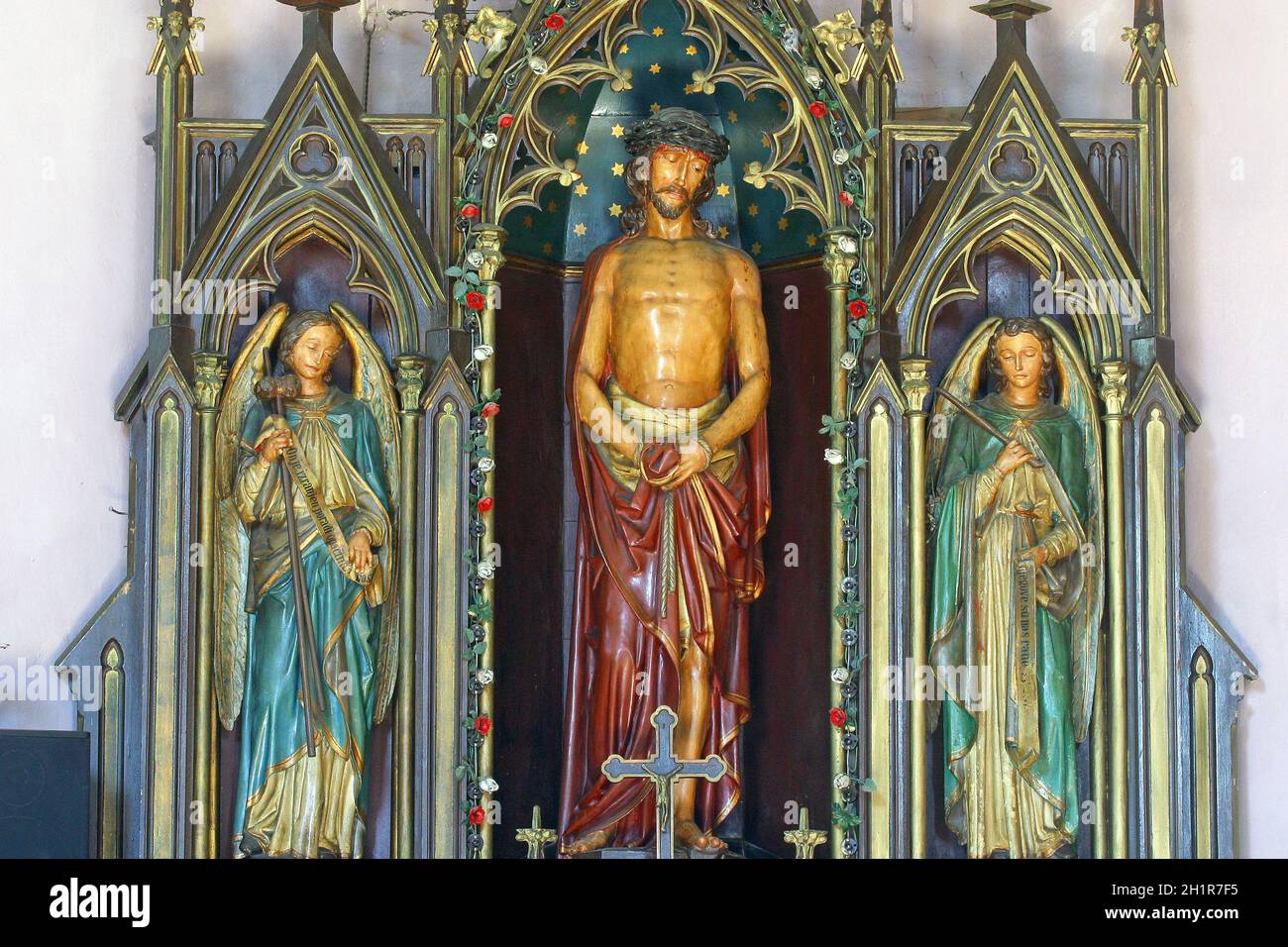 Bound Christ Altar at Holy Trinity Church in Krapinske Toplice, Croatia