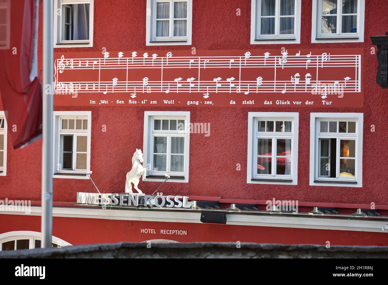 Sankt Wolfgang am Wolfgangsee, Bezirk Gmunden, Salzkammergut, Oberösterreich, Österreich, Europa - Sankt Wolfgang on Lake Wolfgangsee, Gmunden distric Stock Photo