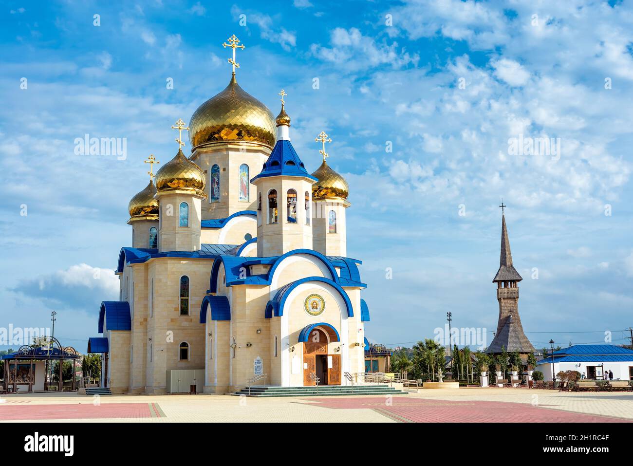 Russian Church of St. Andrew and All Russian Saints. Episkopio, Nicosia District, Cyprus Stock Photo