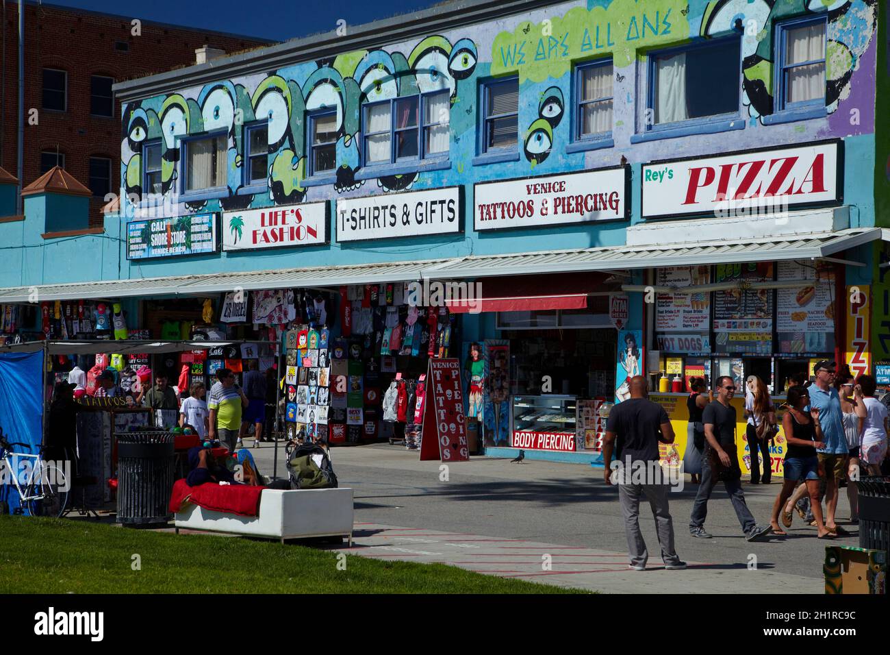 Shops at Venice Beach, Los Angeles, California, USA. Stock Photo