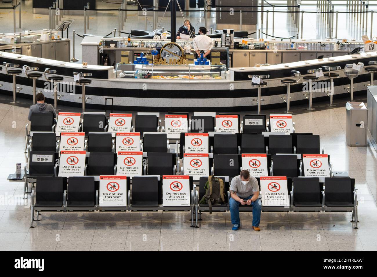 Physical Distance Facilities at Airport London Heathrow Terminal 2 with