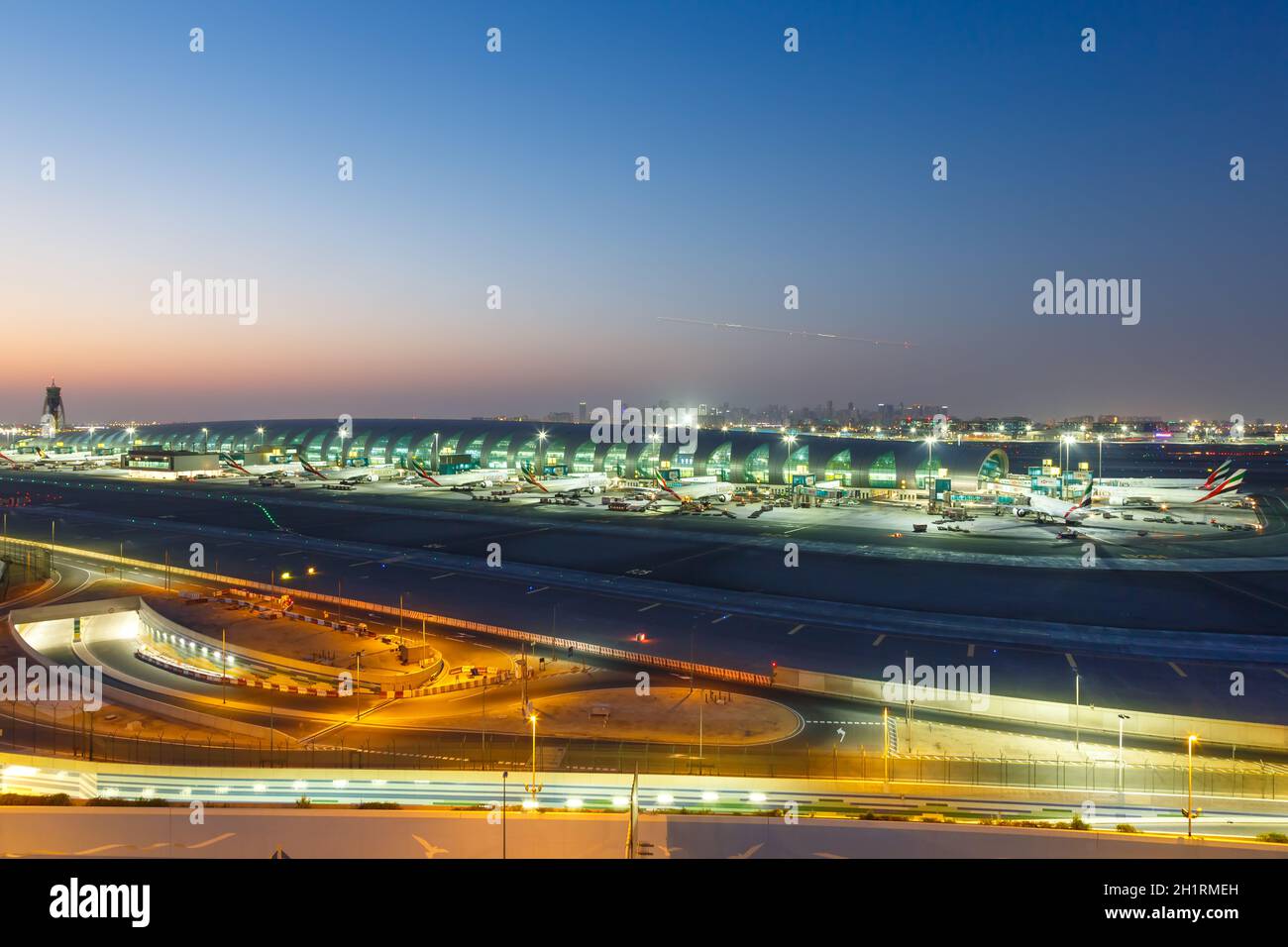 Dubai, United Arab Emirates - May 27, 2021: Overview of Terminal 3 at ...