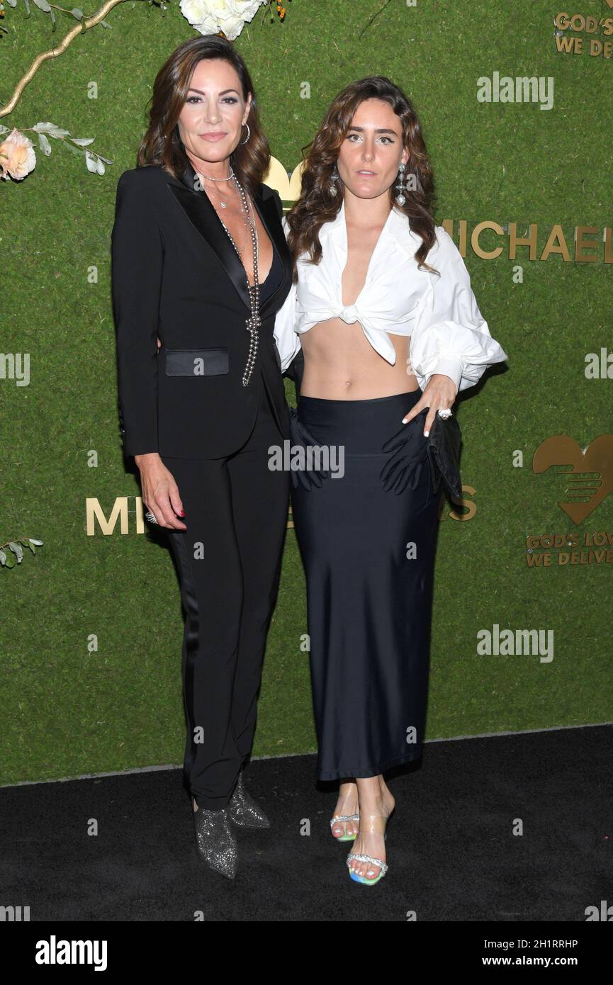 New York, NY, October 18, 2021. (LR) Luann de Lesseps and daughter