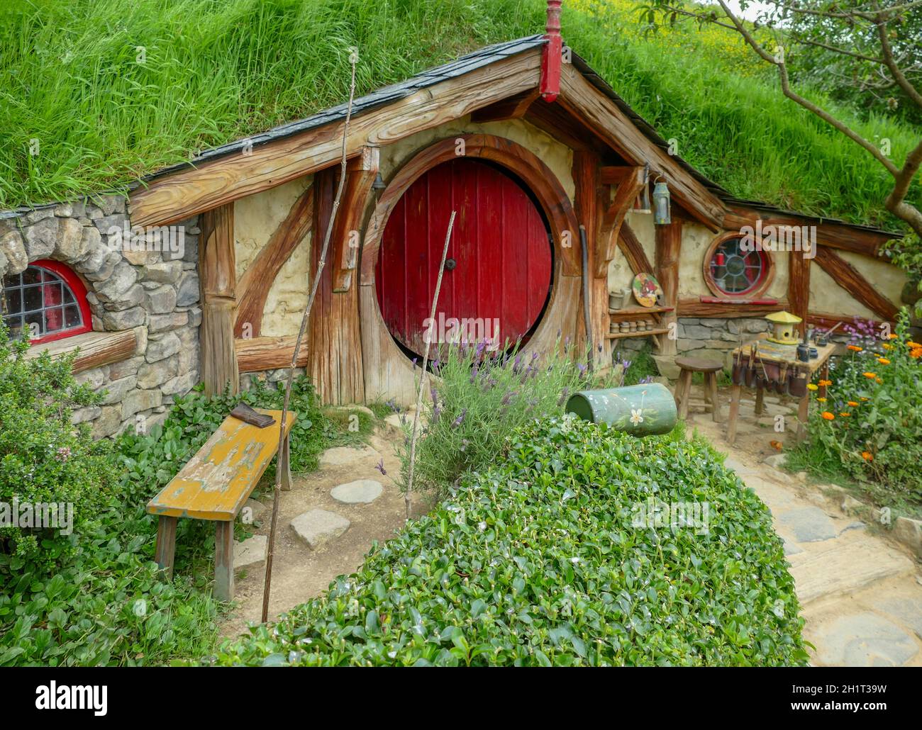 Idyllic scenery at The Shire represented by a region near Matama at the ...